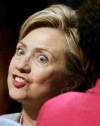 Hillary in an unguarded moment