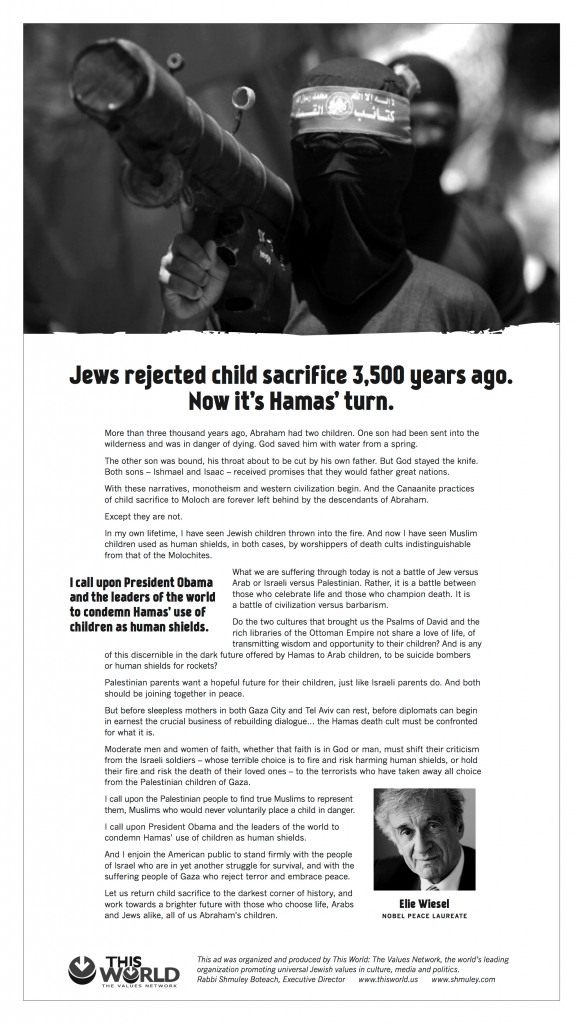 Elie-Wiesel-Hamas-Child-Sacrifice